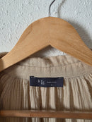 Neutral Cotton Gauze Dress (S)