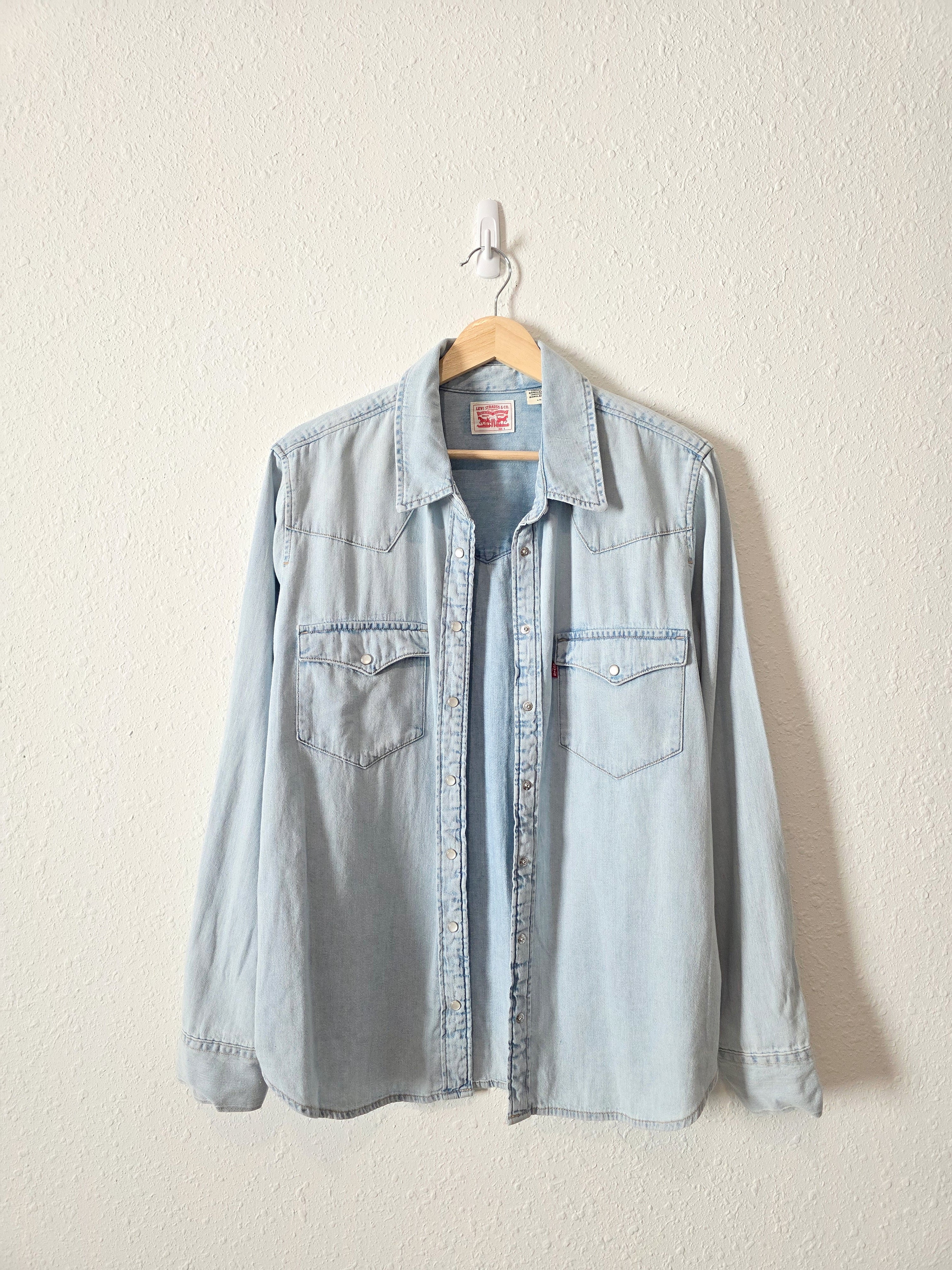 Levi's Snap Button Up Denim Shirt (L)