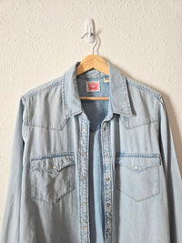 Levi's Snap Button Up Denim Shirt (L)