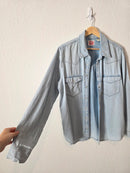 Levi's Snap Button Up Denim Shirt (L)