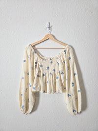 Altar'd State Floral Smocked Top (XS)