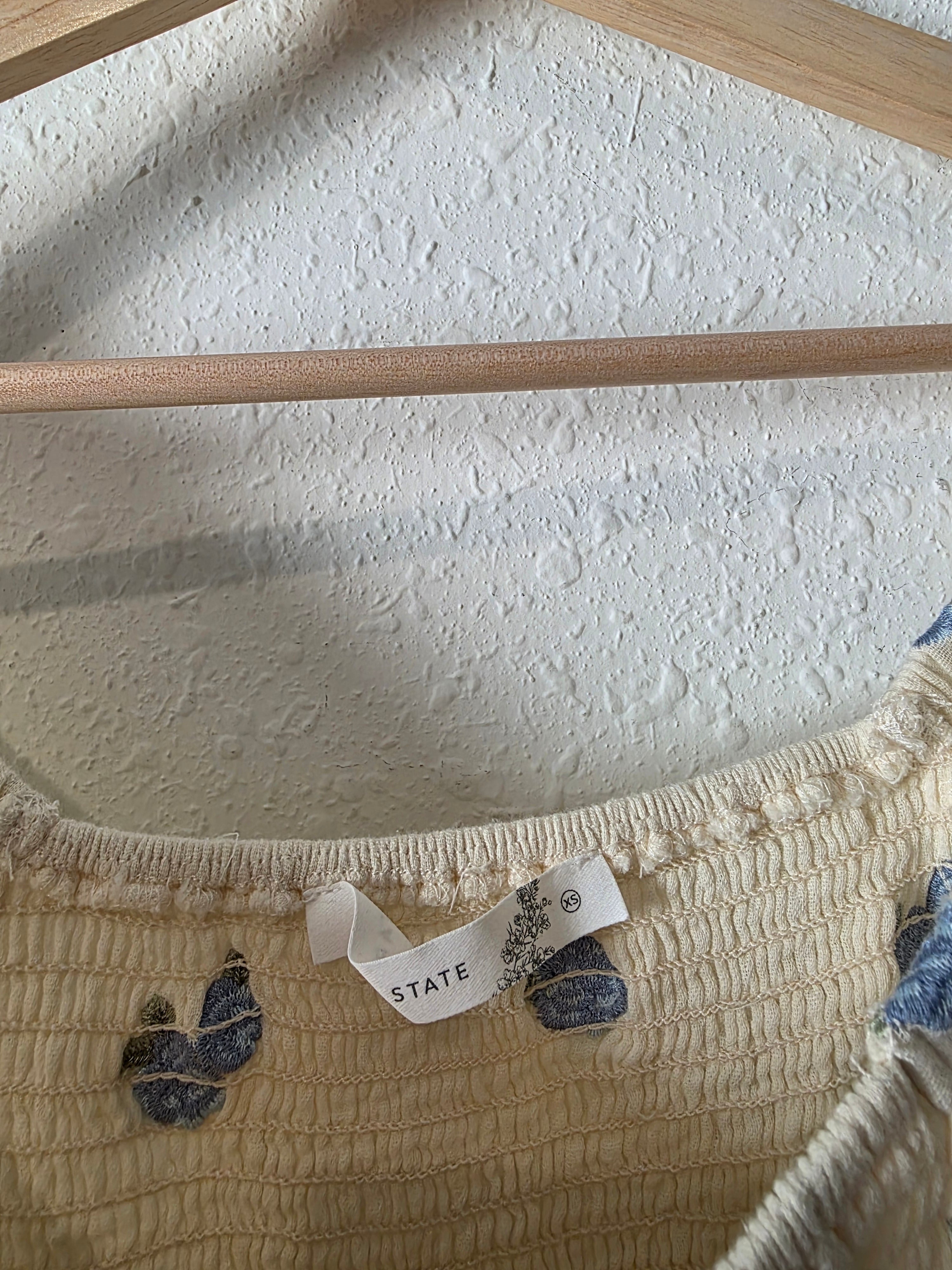 Altar'd State Floral Smocked Top (XS)