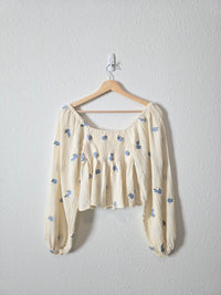 Altar'd State Floral Smocked Top (XS)
