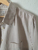 Lands End Striped Cotton Button Up (L)