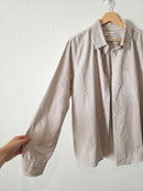 Lands End Striped Cotton Button Up (L)