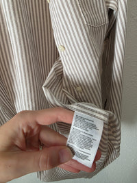 Lands End Striped Cotton Button Up (L)