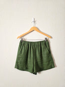 J.Crew Green Linen Relaxed Shorts (XS)
