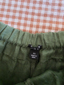 J.Crew Green Linen Relaxed Shorts (XS)