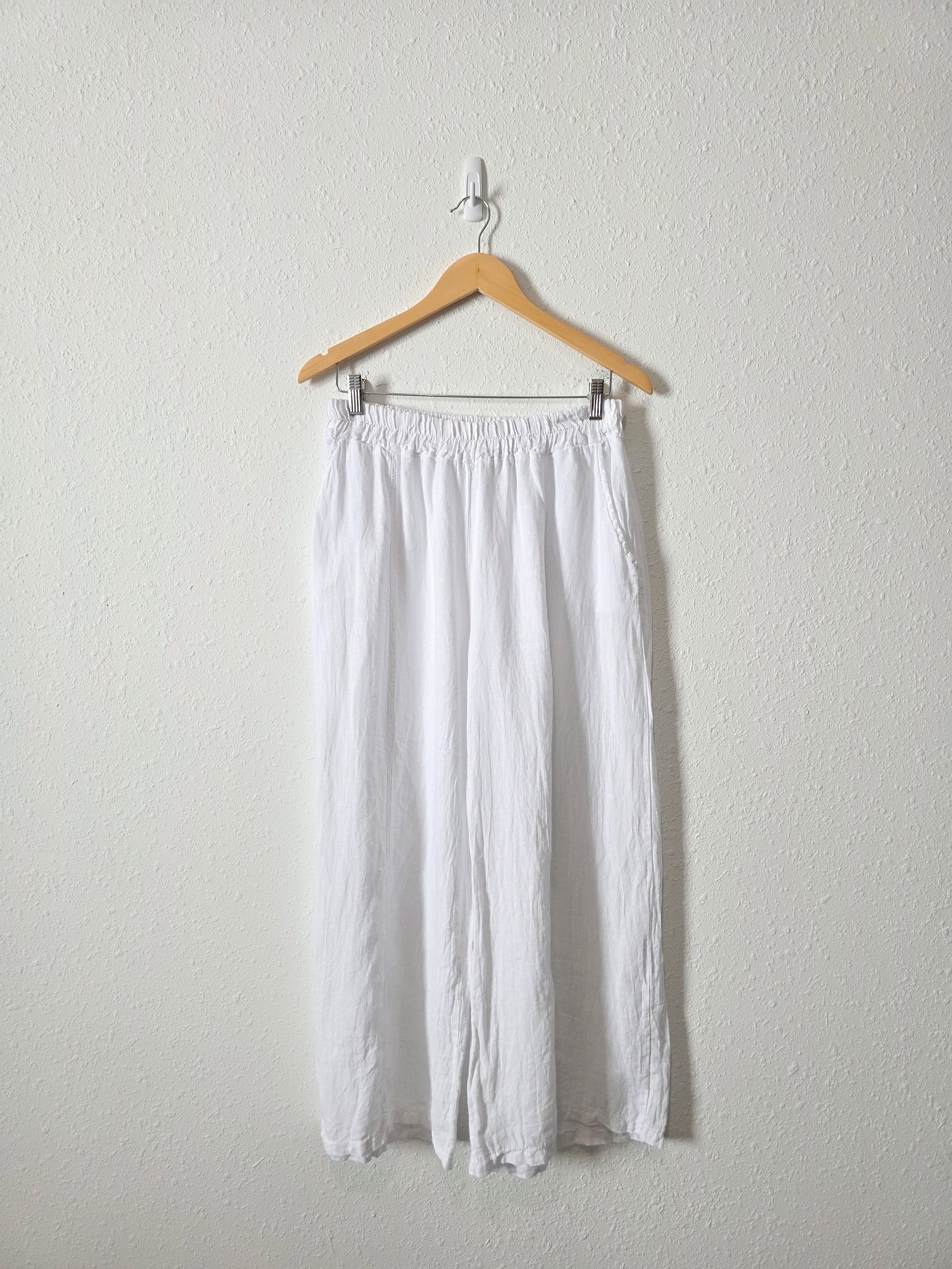 Linen Wide Leg Pants (M/L)