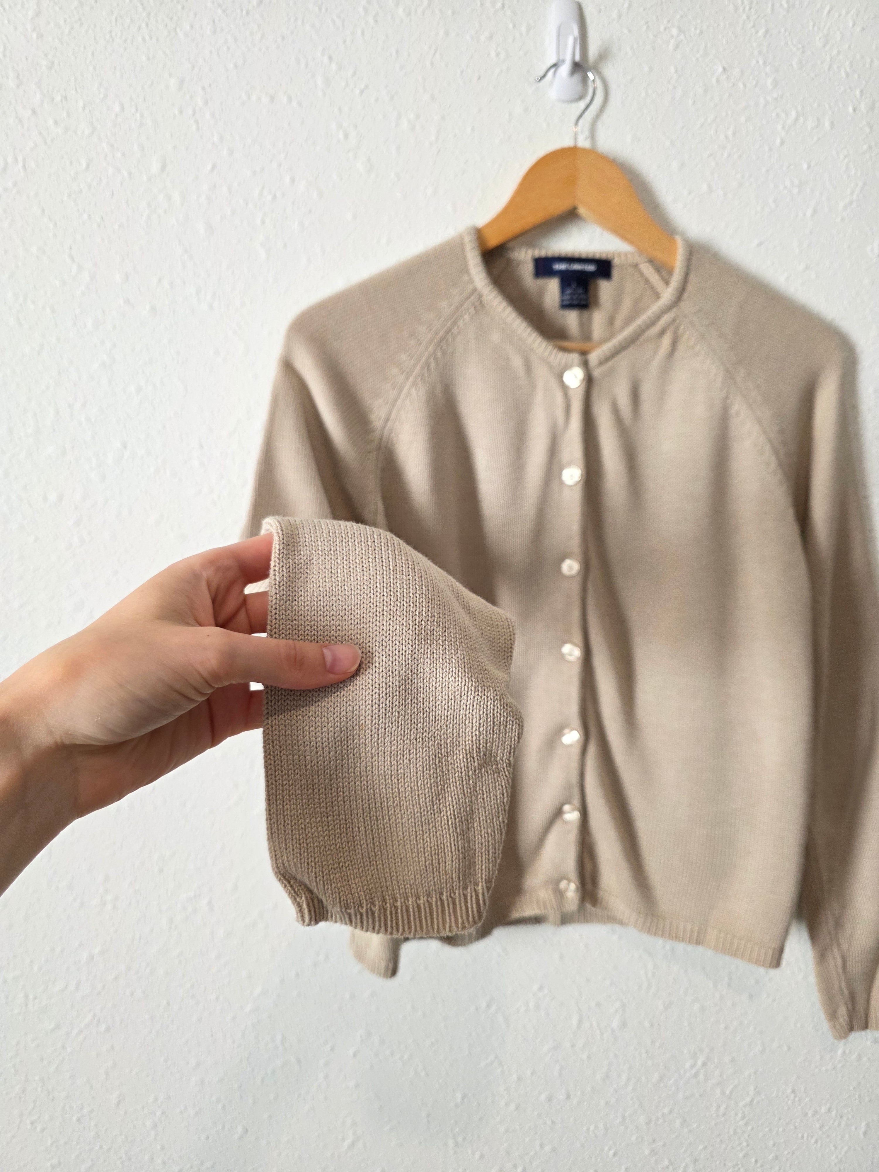 Vintage Neutral Silk Cardigan (L)