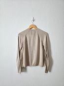 Vintage Neutral Silk Cardigan (L)
