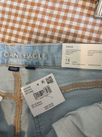 NEW Light Wash Baggy Straight Jeans (18s)