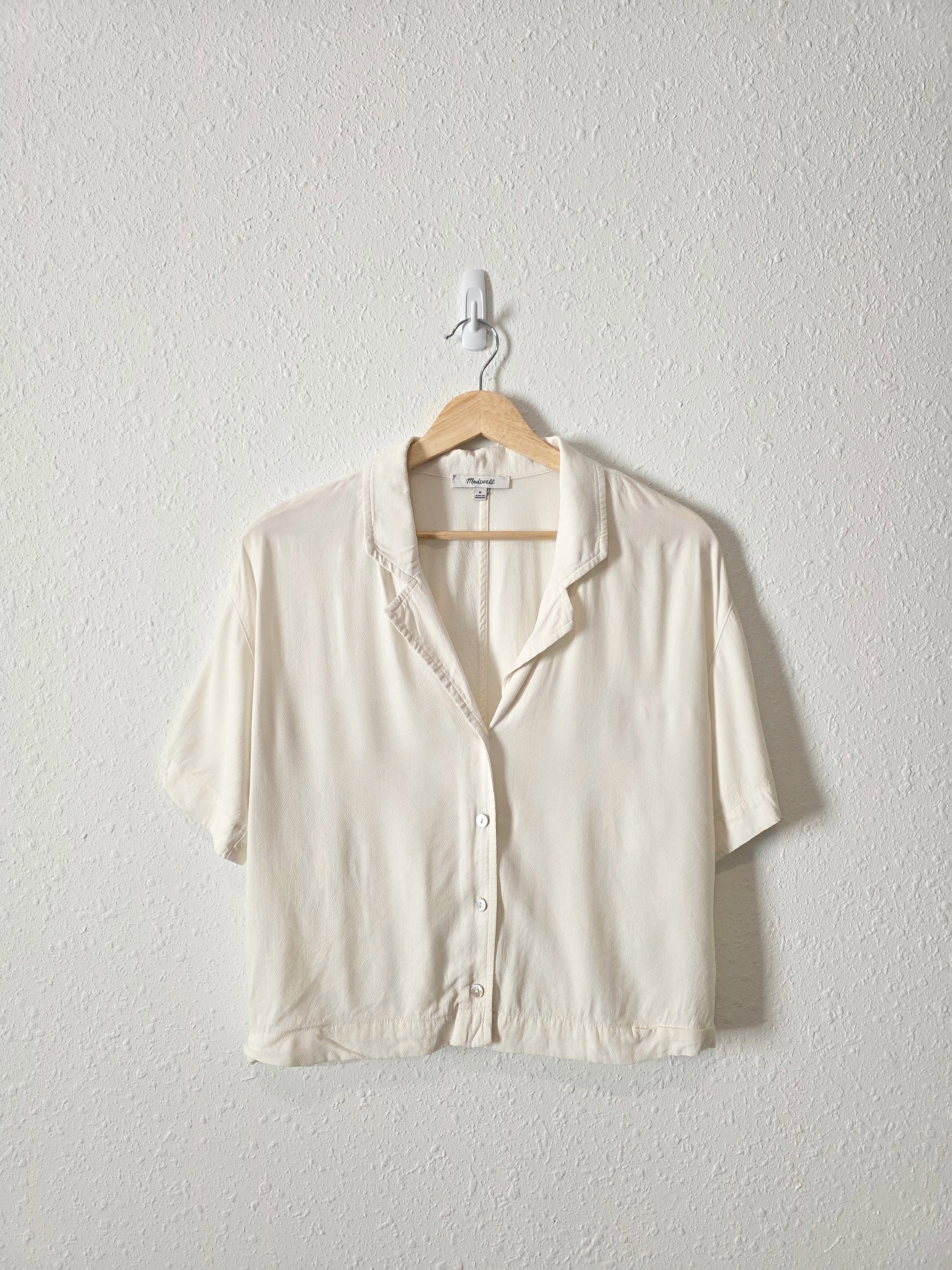 Madewell Button Front Boxy Shirt (M)