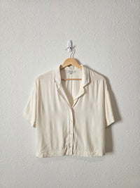 Madewell Button Front Boxy Shirt (M)