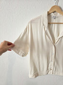 Madewell Button Front Boxy Shirt (M)