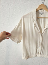 Madewell Button Front Boxy Shirt (M)