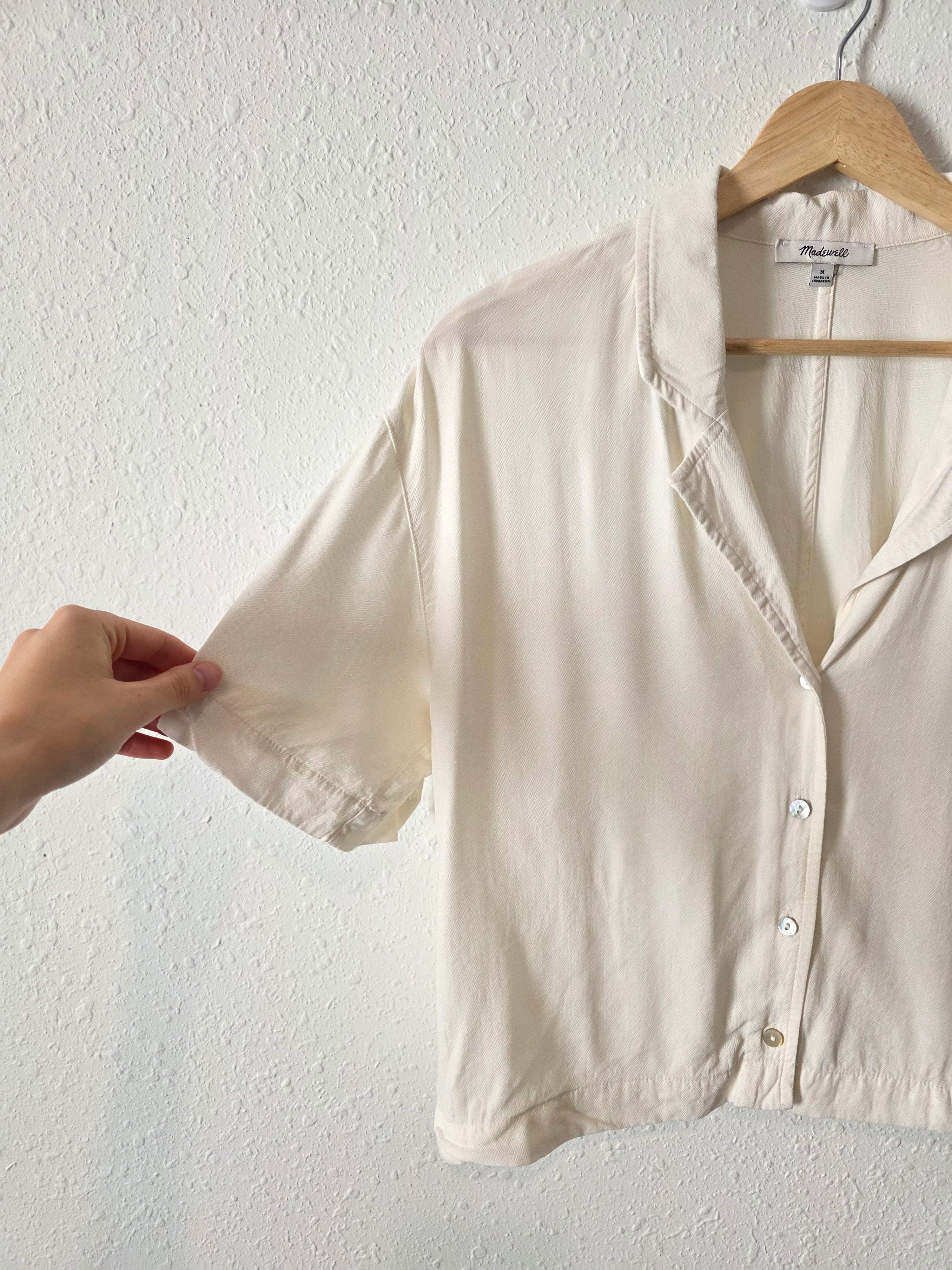 Madewell Button Front Boxy Shirt (M)