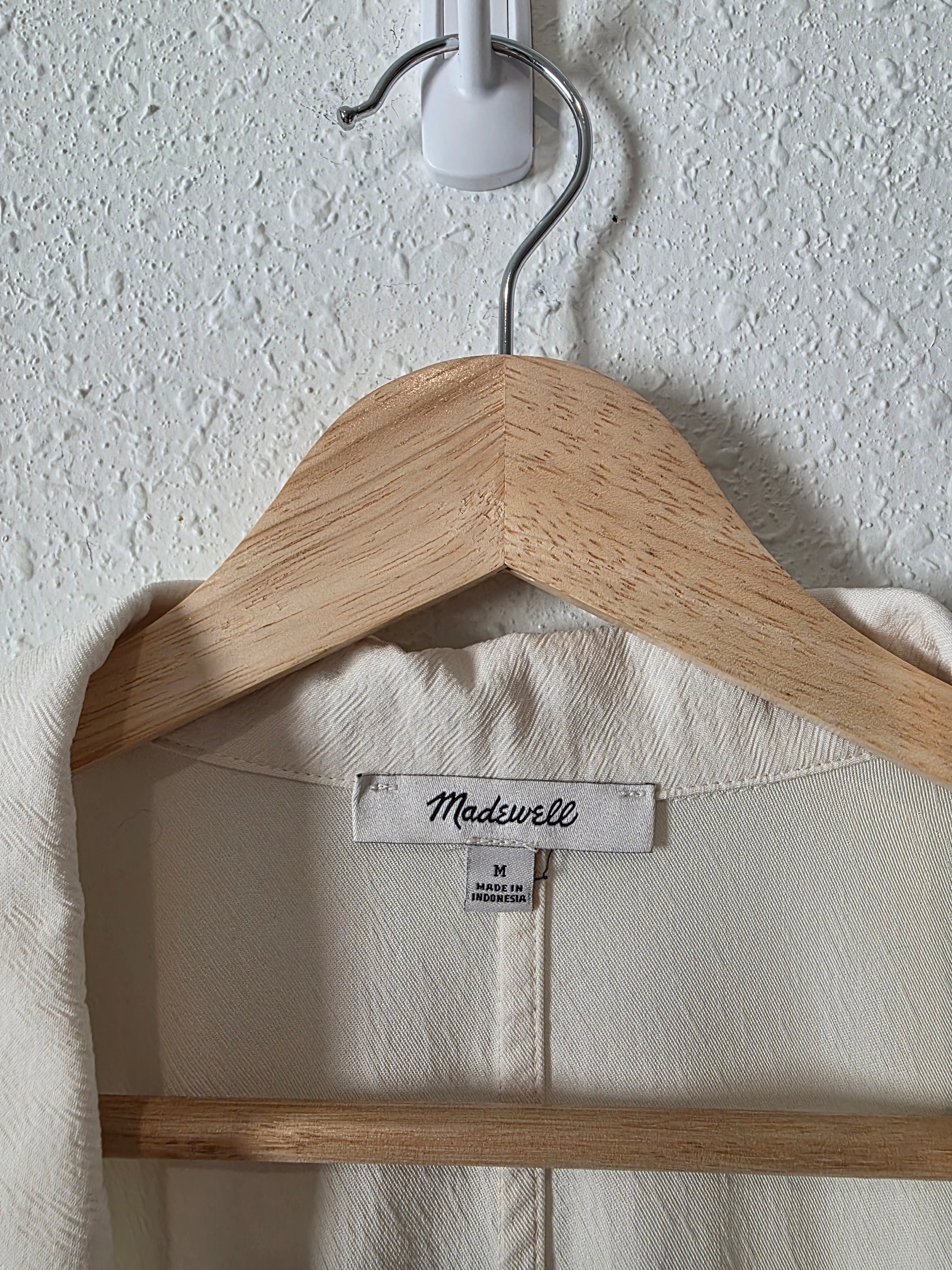 Madewell Button Front Boxy Shirt (M)