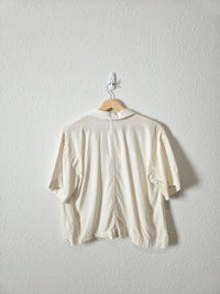 Madewell Button Front Boxy Shirt (M)