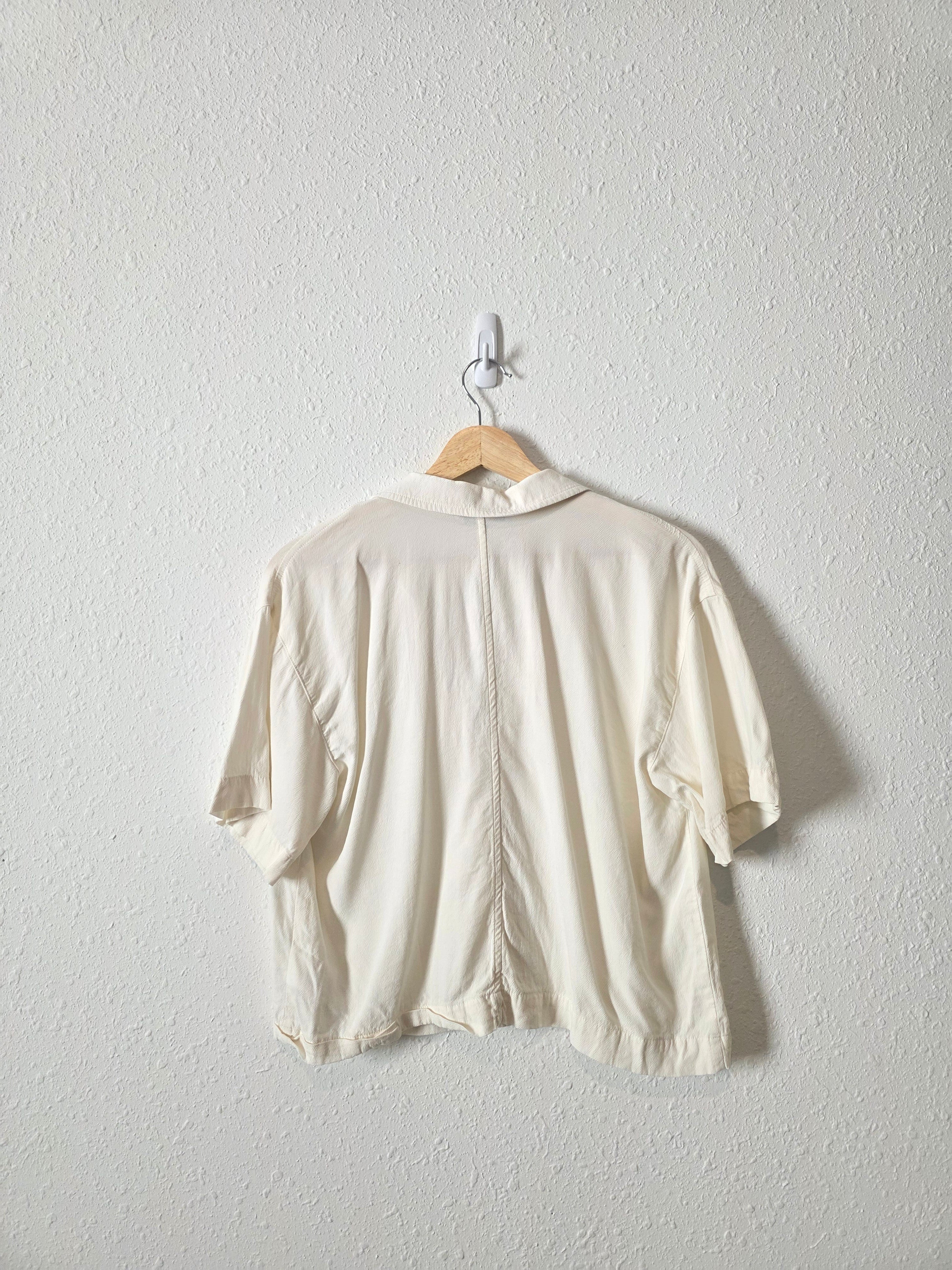 Madewell Button Front Boxy Shirt (M)