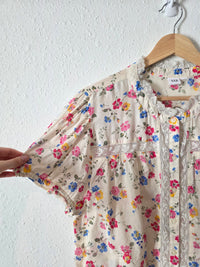 Gap Colorful Floral Lace Blouse (XL)