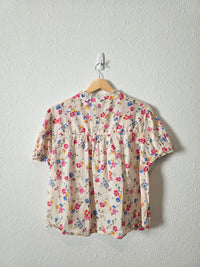 Gap Colorful Floral Lace Blouse (XL)