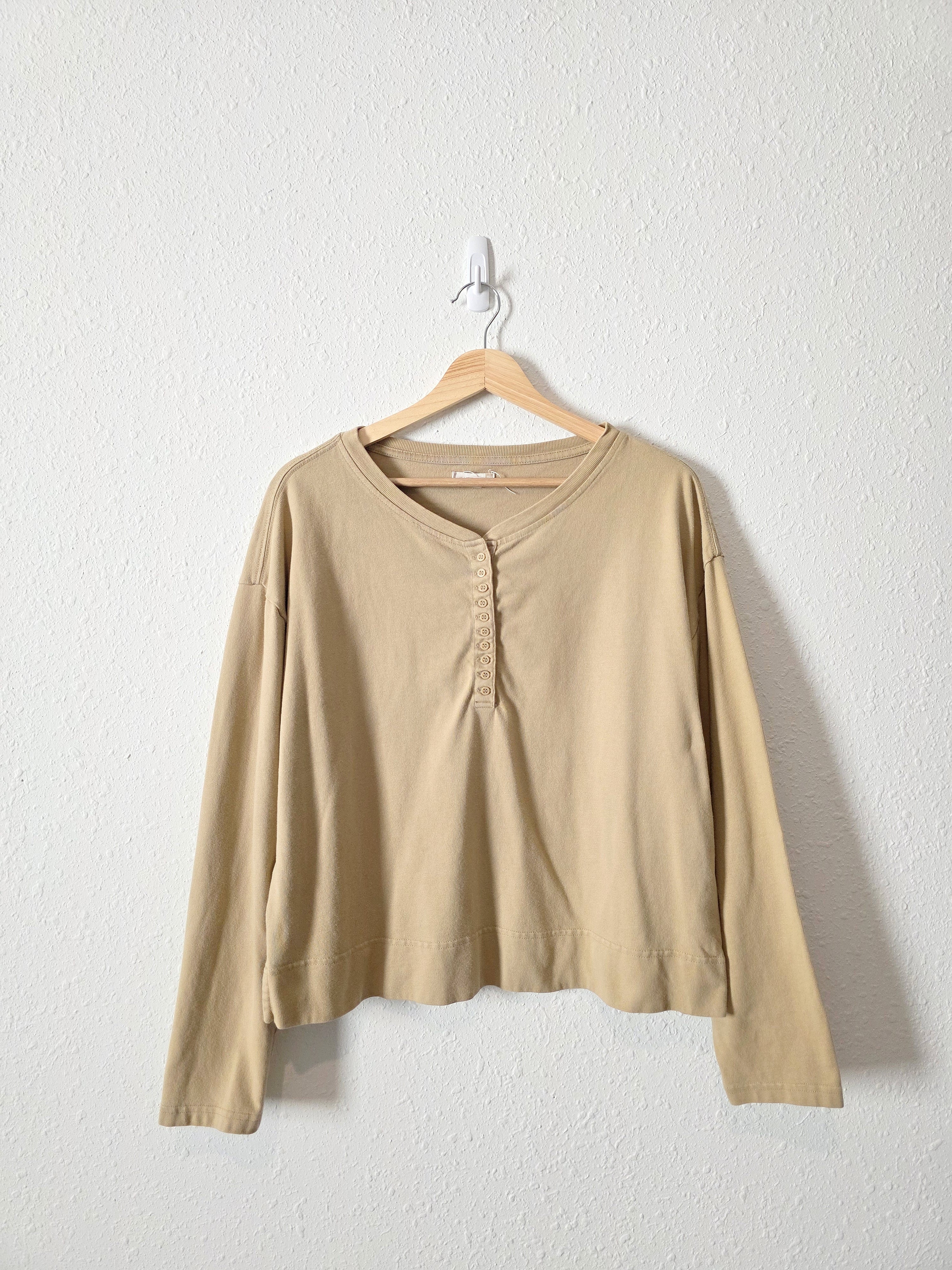 Gap Cotton Henley Tee (L)