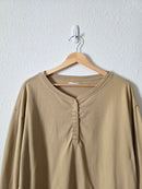 Gap Cotton Henley Tee (L)