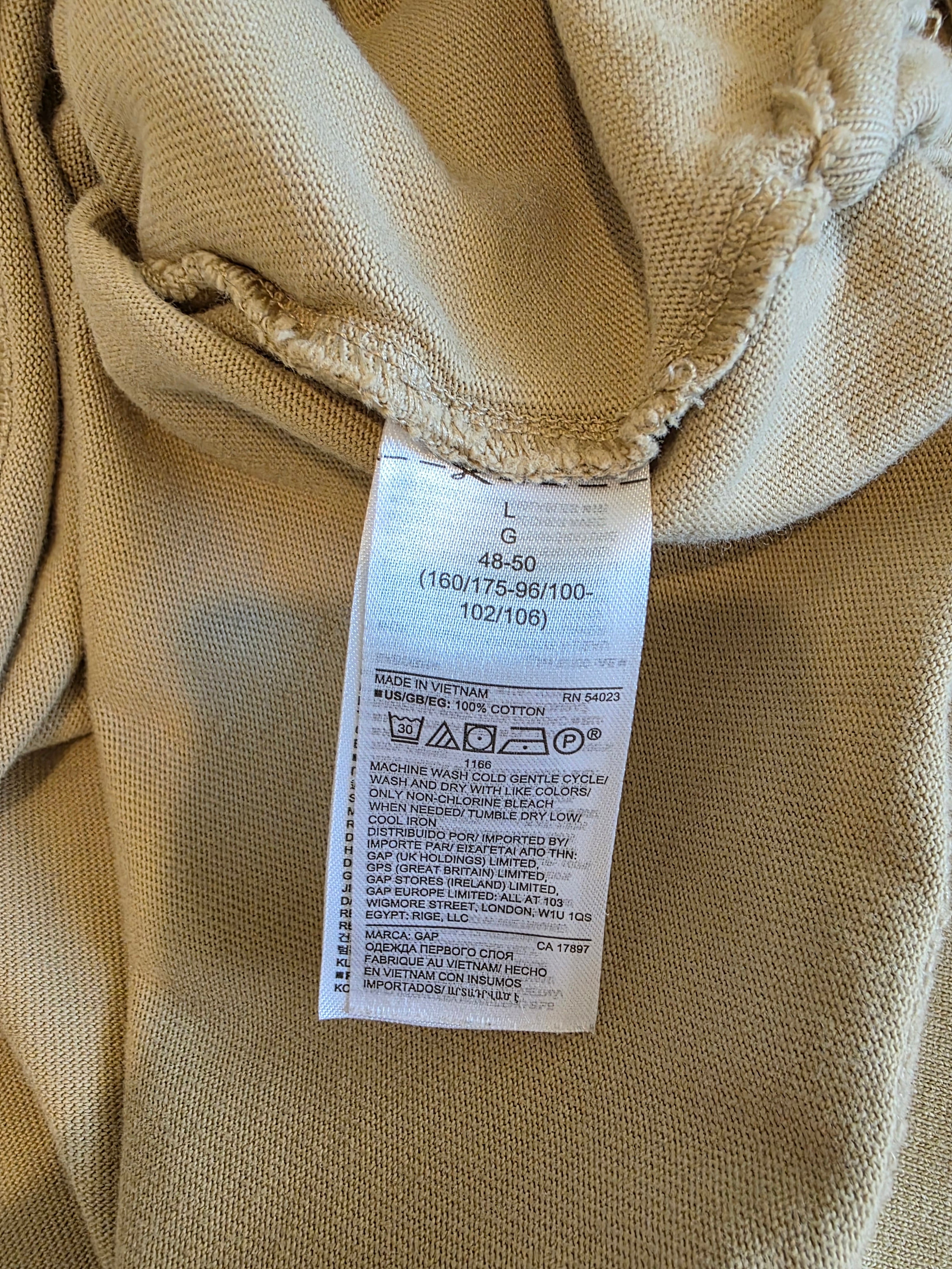 Gap Cotton Henley Tee (L)
