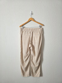 Gap Linen Blend Striped Easy Pants (M)