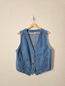 Vintage Cotton Denim Vest (M)