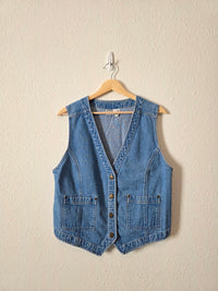 Vintage Cotton Denim Vest (M)