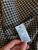 Gingham Collared Cotton Top (L tall)