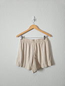 Abercrombie Oat Linen Blend Shorts (S)