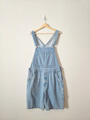 Zara Light Wash Long Shortalls (L/XL)