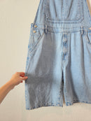 Zara Light Wash Long Shortalls (L/XL)