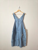 Zara Light Wash Long Shortalls (L/XL)