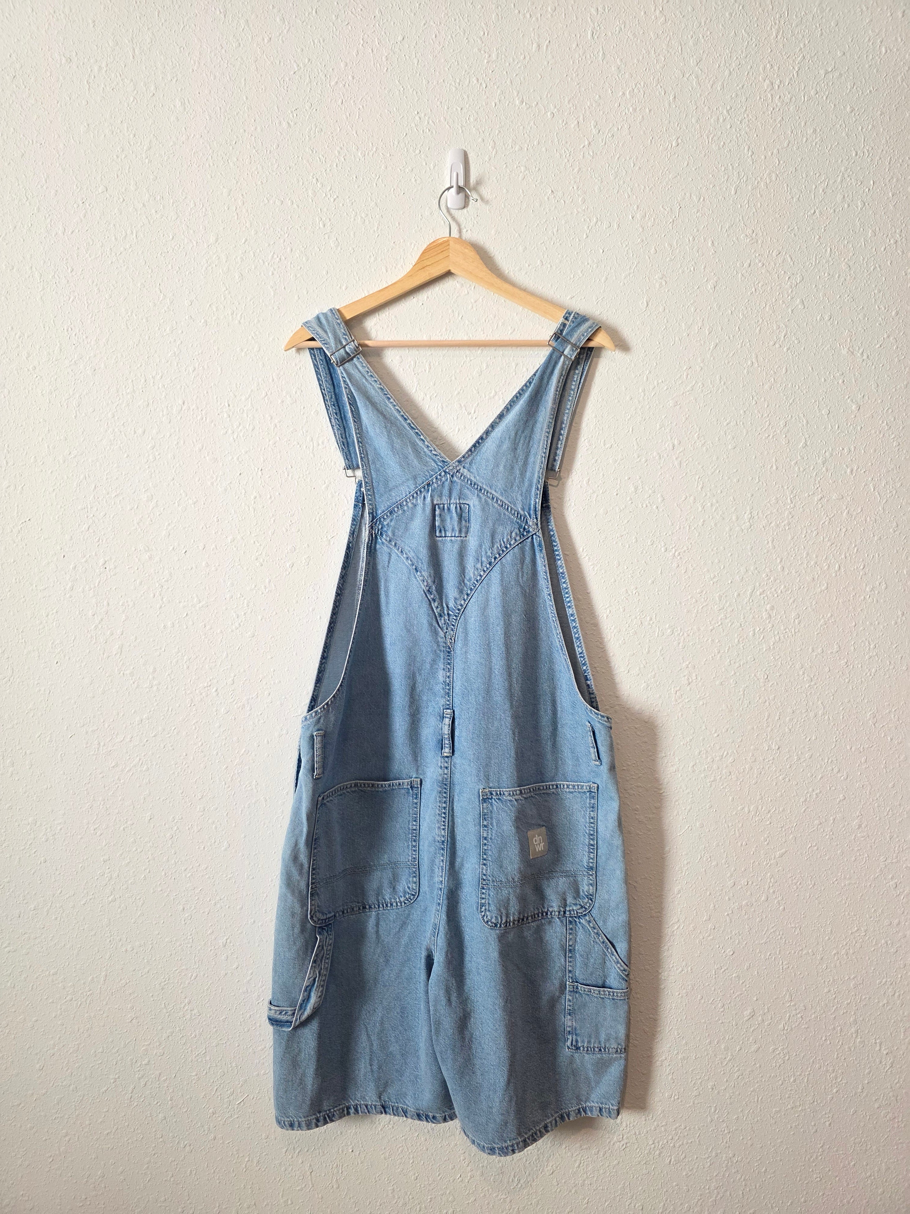 Zara Light Wash Long Shortalls (L/XL)