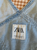 Zara Light Wash Long Shortalls (L/XL)