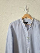 J.Crew Blue Striped Button Up (L)