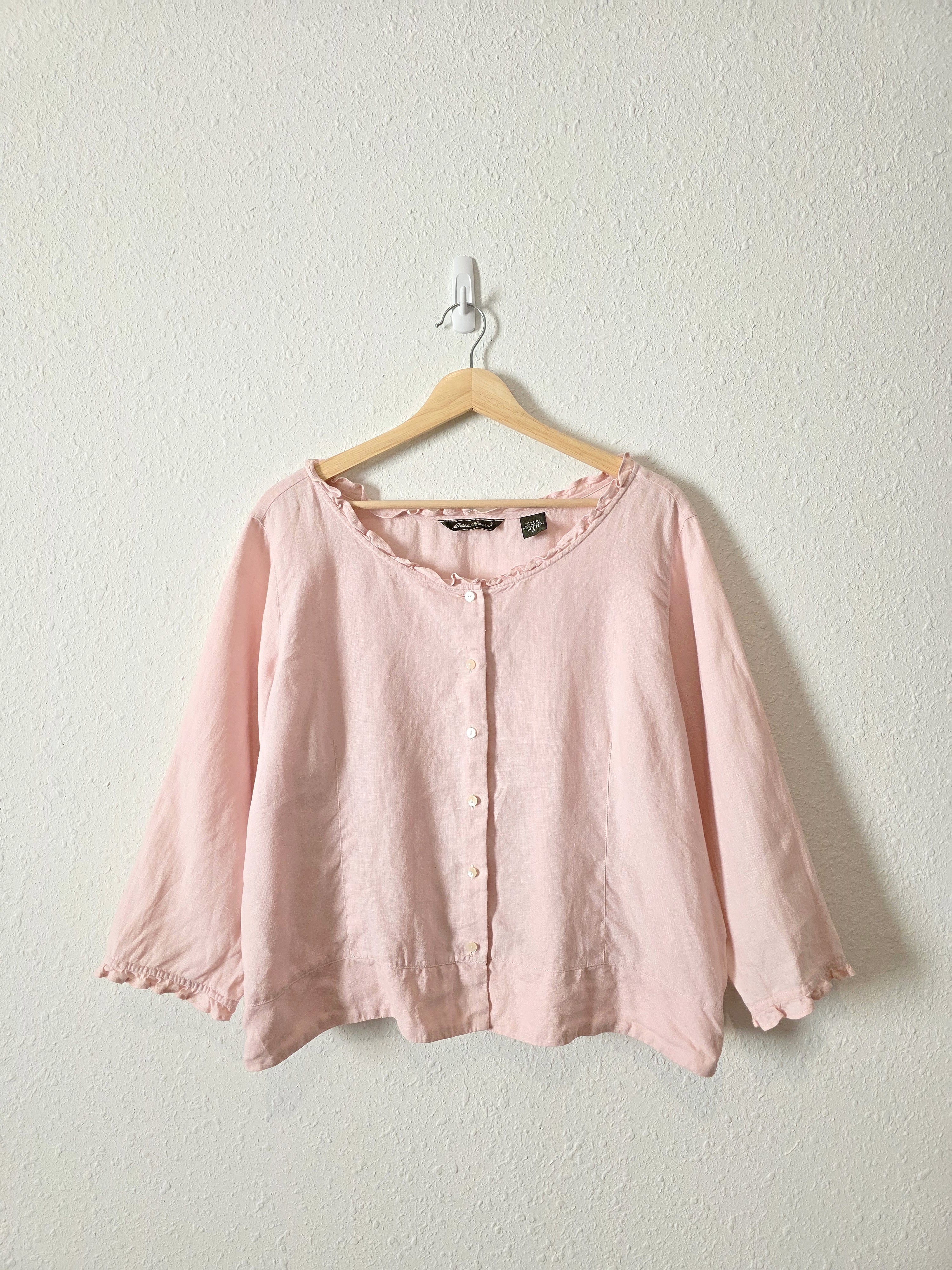 Vintage Eddie Bauer Linen Blouse (XLP)