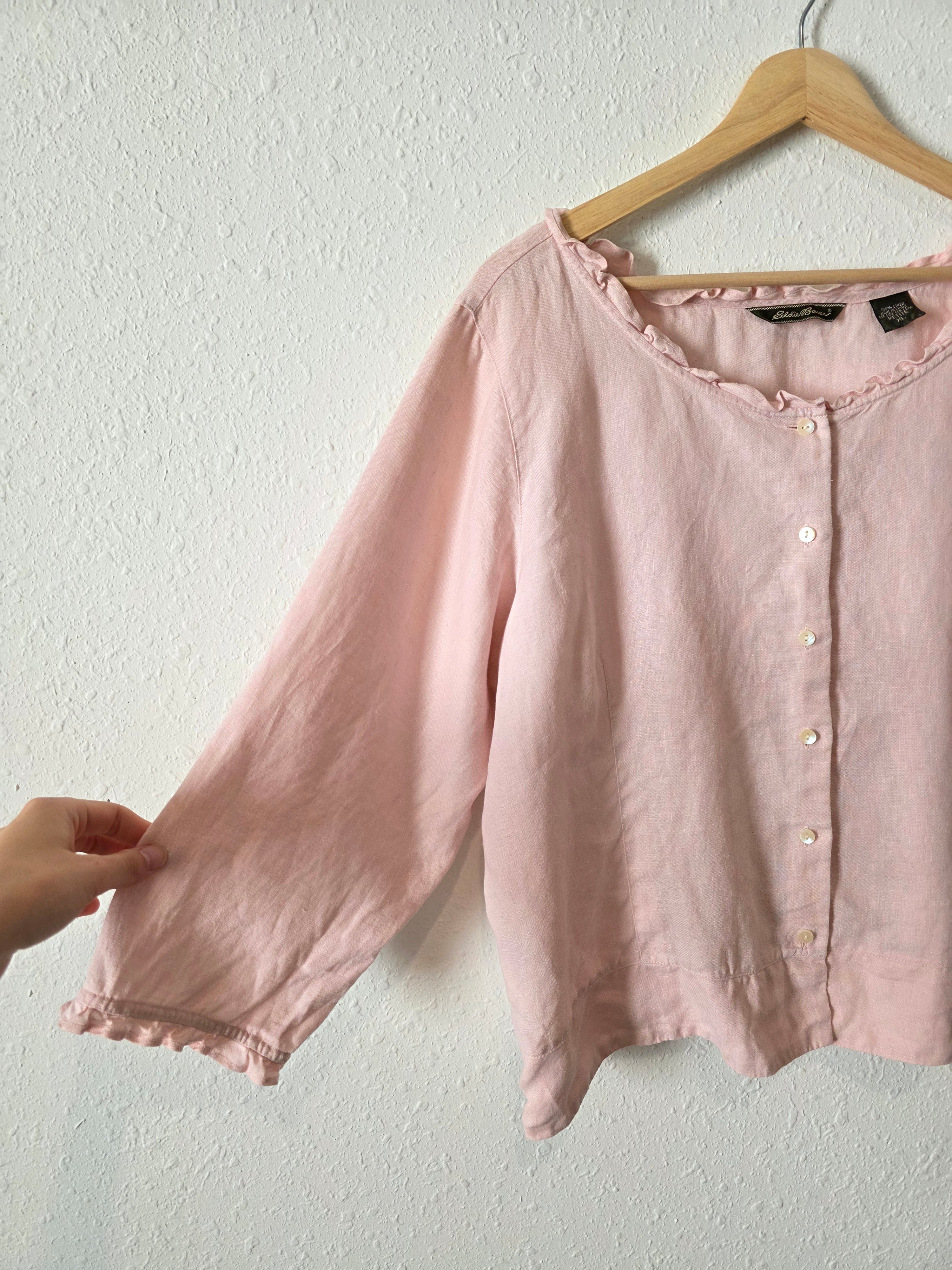 Vintage Eddie Bauer Linen Blouse (XLP)