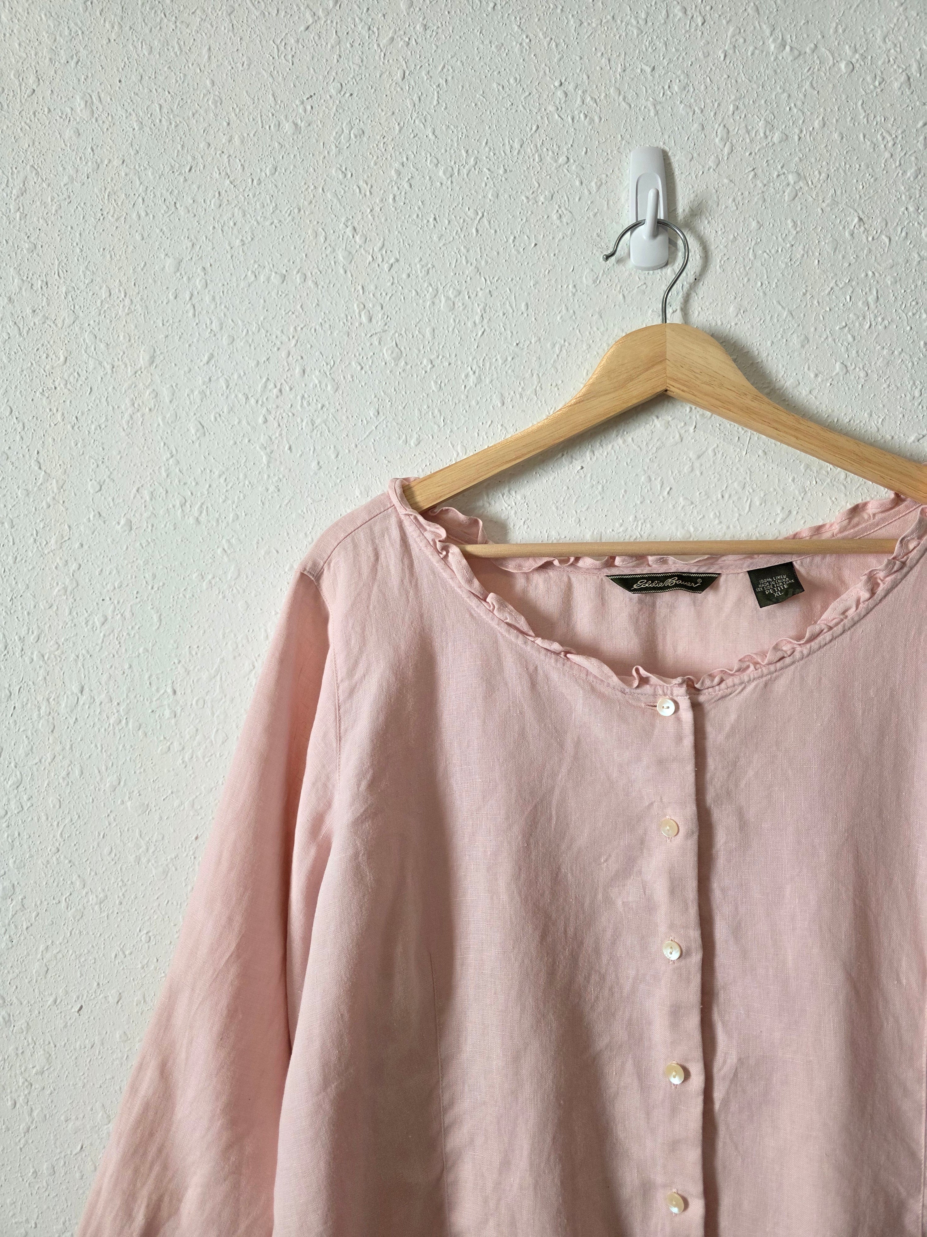 Vintage Eddie Bauer Linen Blouse (XLP)
