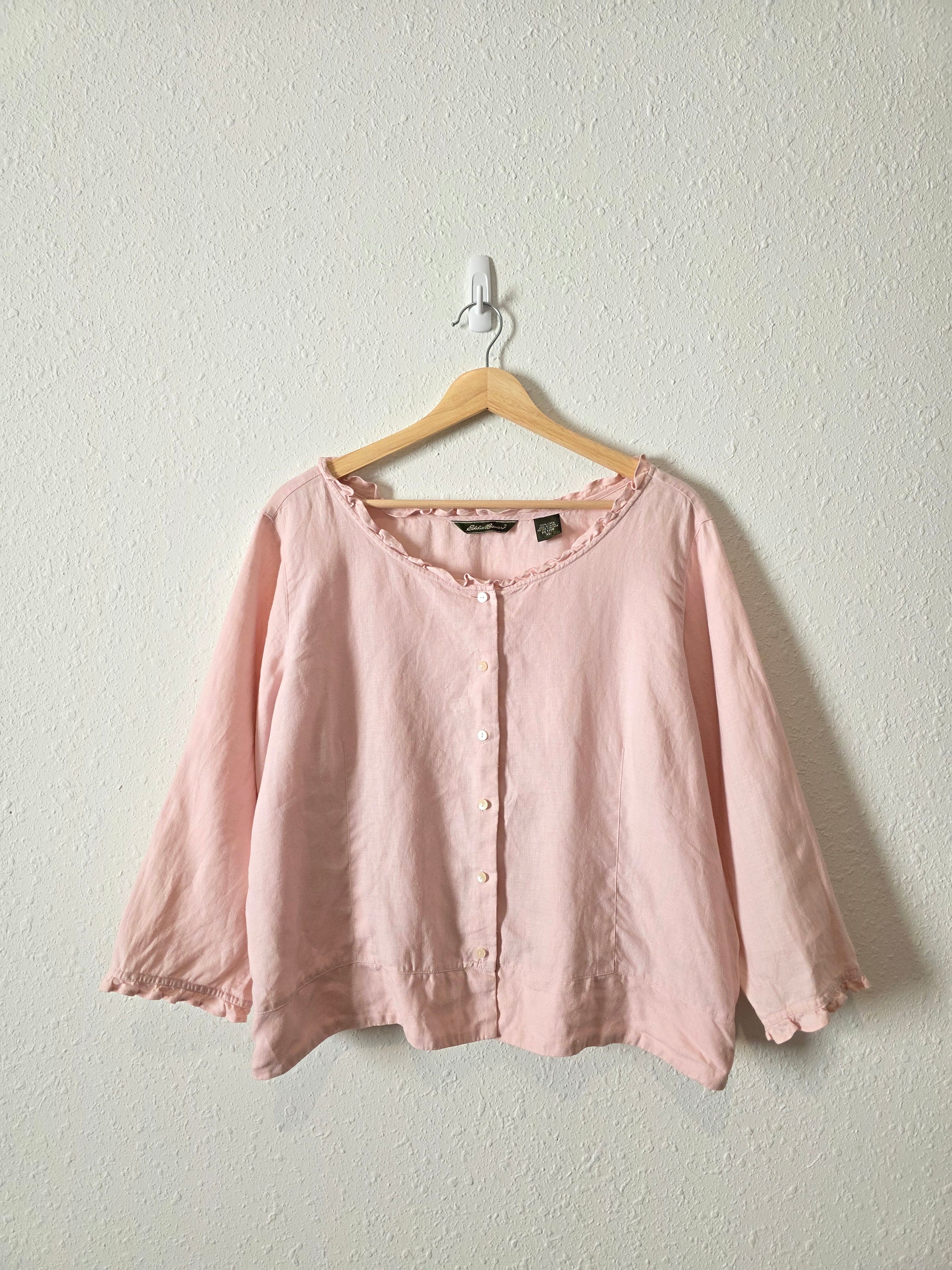 Vintage Eddie Bauer Linen Blouse (XLP)