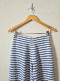 Sleepy Jones Striped Linen Wide Leg Pants (S)
