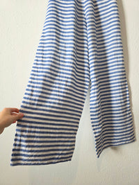 Sleepy Jones Striped Linen Wide Leg Pants (S)