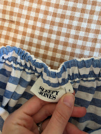Sleepy Jones Striped Linen Wide Leg Pants (S)