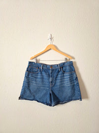 Madewell Relaxed Mid Length Denim Shorts (32)