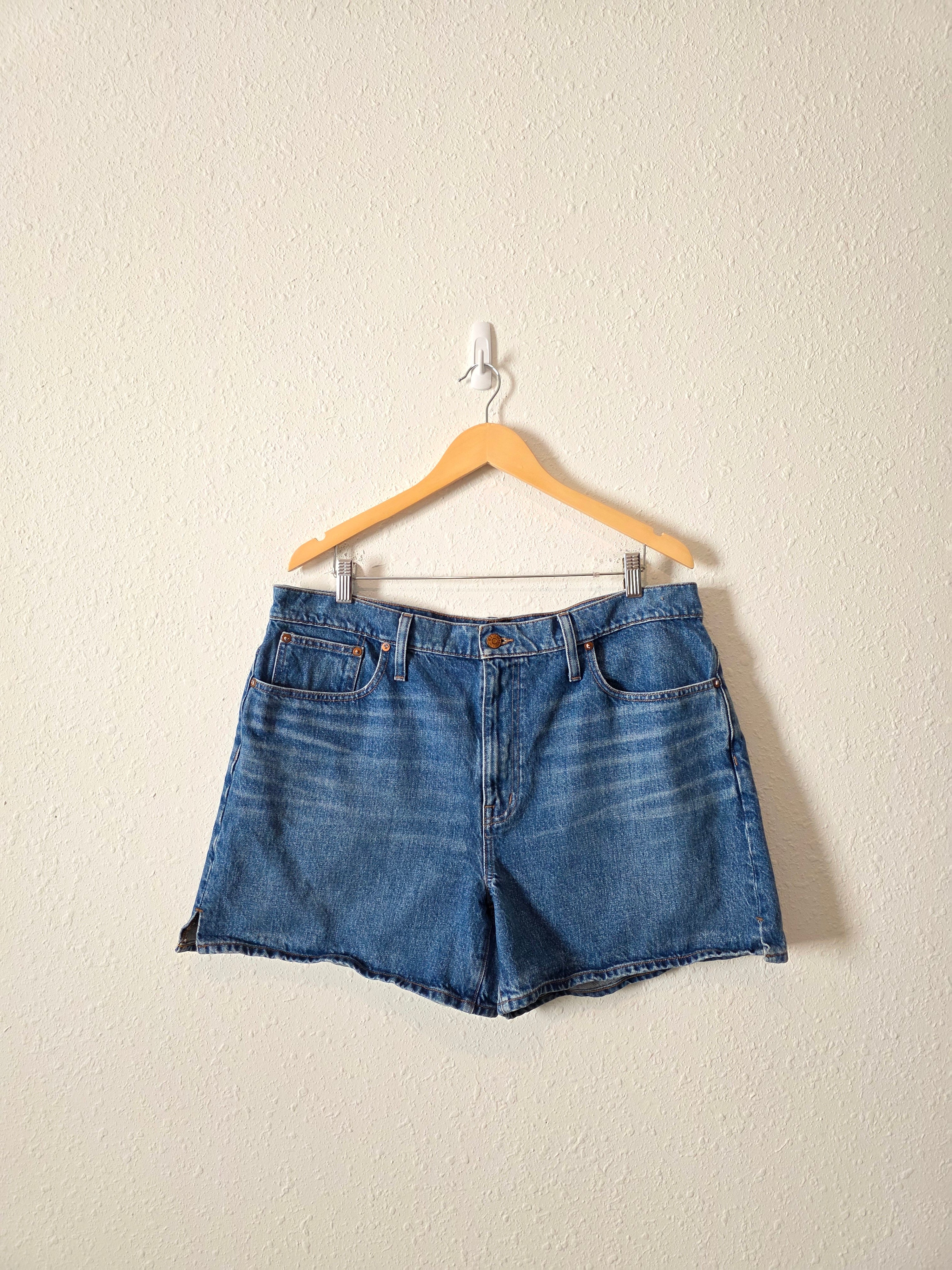 Madewell Relaxed Mid Length Denim Shorts (32)