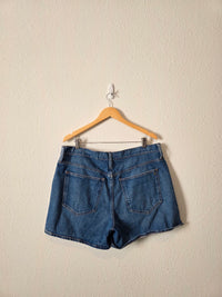 Madewell Relaxed Mid Length Denim Shorts (32)